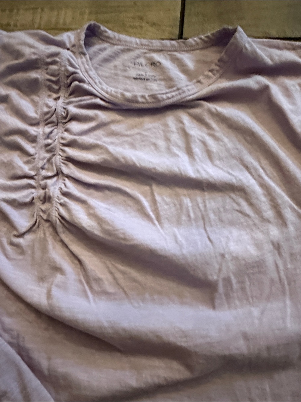 Pilcro Light Lavender Ruched Shoulder Tank - Picture 9 of 9